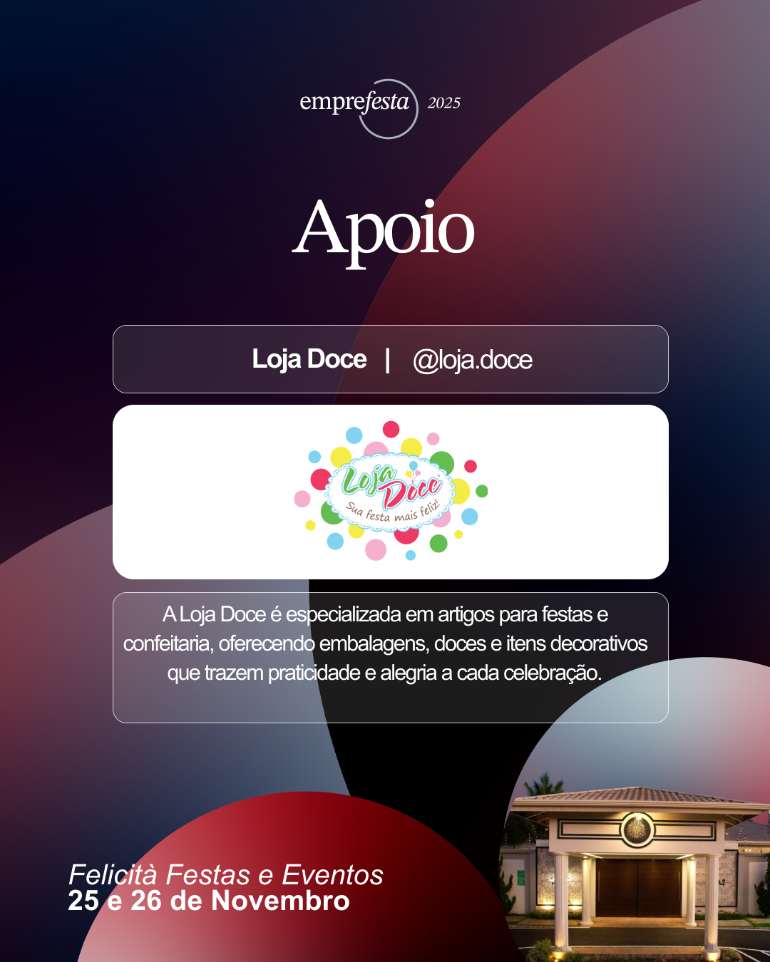 Patrocinador - @loja.doce